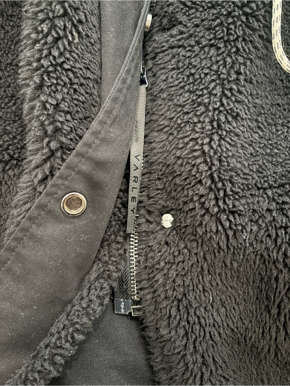 Varley Sherpa Jones Black Teddy Coat Jacket Size Small . Anthropologie. - Picture 7 of 13